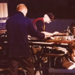 Brian Eno, Holger Czukay und J.Peter Schwalm live in Bonn © Rewika Promotion