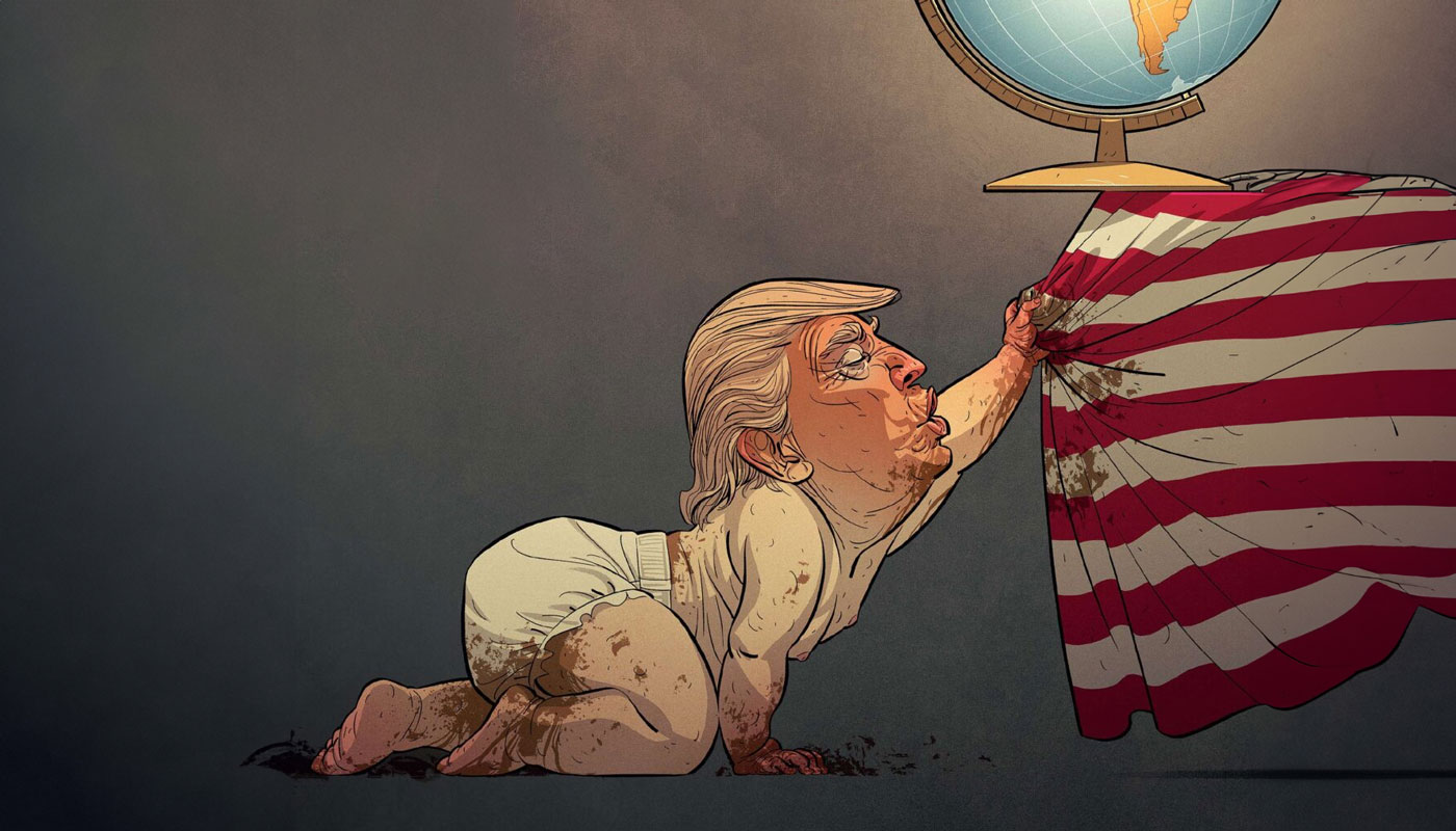 „Baby Trump“ vom norwegischen Illustrator Christian Bloom