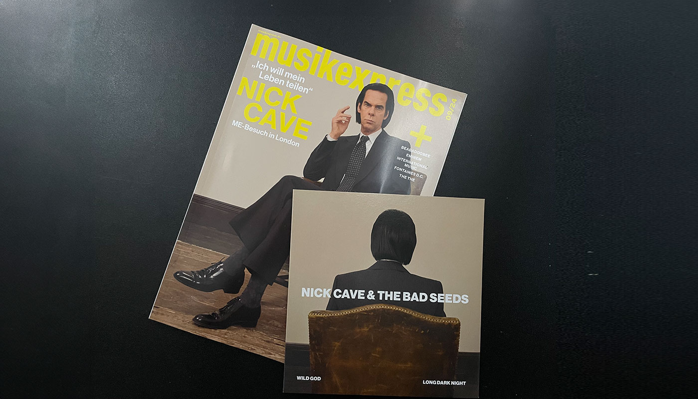 Nick Cave auf dem Cover des Musikexpress