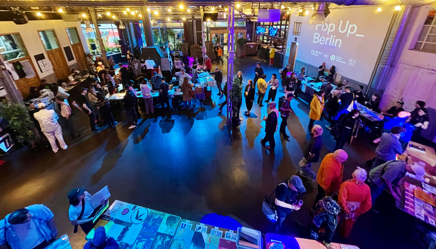 Pop-Kultur-Festival: Blick auf den Label-Market