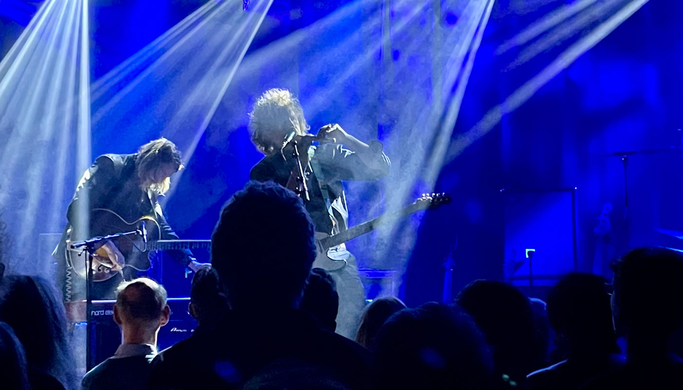 Joe Gideon an der Blockflöte