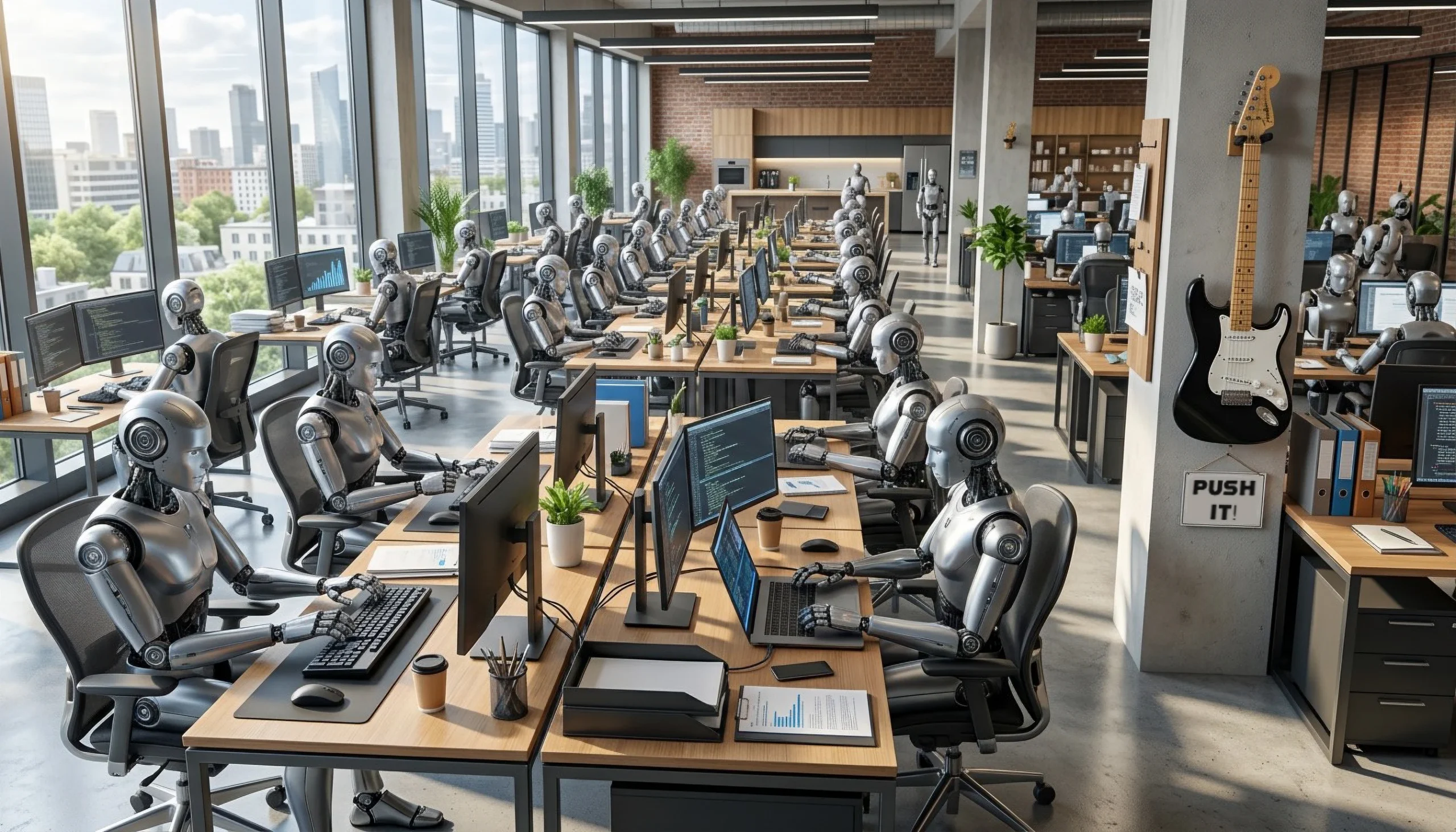 „Moderne Botfarm" © Dall E/KI