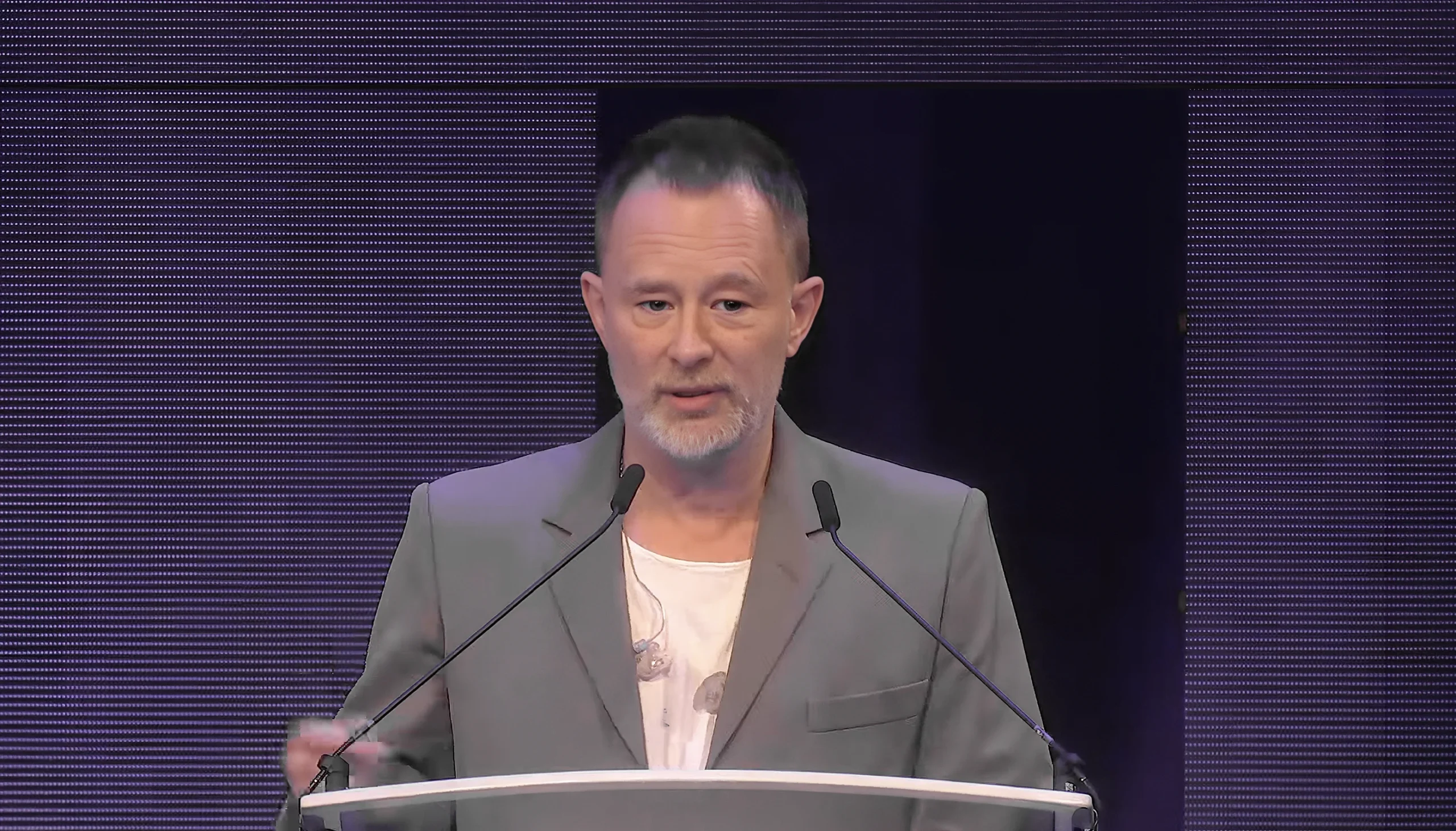 Thom Yorke bei den Fellowship of The Ivors Academy ©Videostill